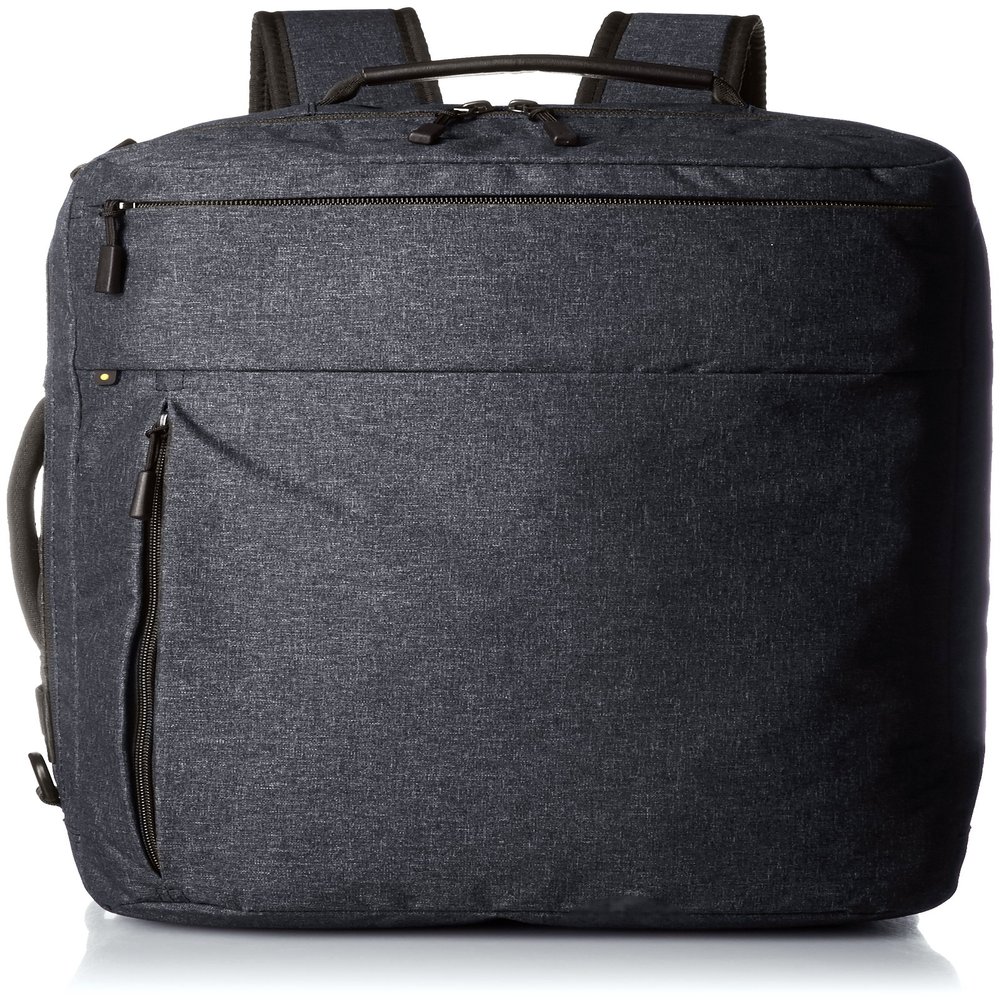 Ace Jean 59008 Men's Business Backpack, 15-Inch Laptop Storage, B4, Lightweight, Setup, Hover Light, Black