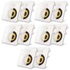 Acoustic Audio HD-650 in Wall 6.5" Speakers Home Theater Surround Sound 5 Pair Pack view 1