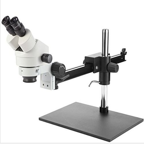 GOWE Professional 7X-45X SINGLE BOOM Guide STAND 25cm Working Distance Binocular Stereo Zoom Microscope