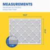 Aerostar 20x25x2 MERV 13 Pleated Air Filter, AC Furnace Air Filter, 12 Pack (Actual Size: 19 1/2" x 24 1/2" x 1 3/4") view 2