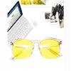 BEISON Computer Glasses Anti Blue Light Anti-glare Anti-fatigue Computer/TV Electromagnetic Radiation Protection (Transparent, 53mm) view 3