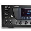 Pyle Wireless Bluetooth Audio Power Amplifier - 300W 4 Channel Home Theater Stereo Receiver with USB, AM FM, 2 Mic IN with Echo, RCA, LED, Speaker Selector, For Studio, Home Use, Black - PT272AUBT view 4