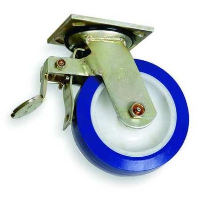 Swivl Plat Castr, Polyurthan, 8 in., 900 lb