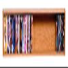 Wood Shed Hill 08 Series Dowel Style CD Storage Rack Storage Shelf Real Oak Wood Media & Display Shelves, Handcrafted in The USA (Clear, 9.75" x 24" x 5.25") view 1