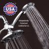 AquaDance 7" Premium High Pressure 3-Way Rainfall Combo Combines The Best of Both Worlds-Enjoy Luxurious Rain Showerhead and 6-Setting Hand Held Shower Separately or Together, Chrome view 3
