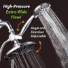 AquaDance 7" Premium High Pressure 3-Way Rainfall Combo Combines The Best of Both Worlds-Enjoy Luxurious Rain Showerhead and 6-Setting Hand Held Shower Separately or Together, Chrome view 4