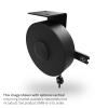 Stage Ninja CAT6-15-S 15' Retractable Shielded Cable Reel with 3' Static end and 6" Black, Steel housing. view 3