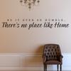 Be It Ever So Humble, There's No Place Like Home 55 Wall Decals Stickers, Black, 24" view 2