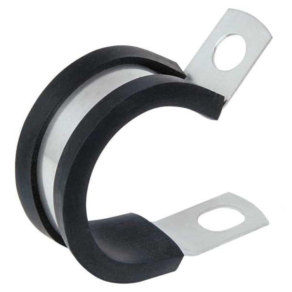 Clamp, OD 1 3/4 In, 3/4 In W, Cushion, PK10