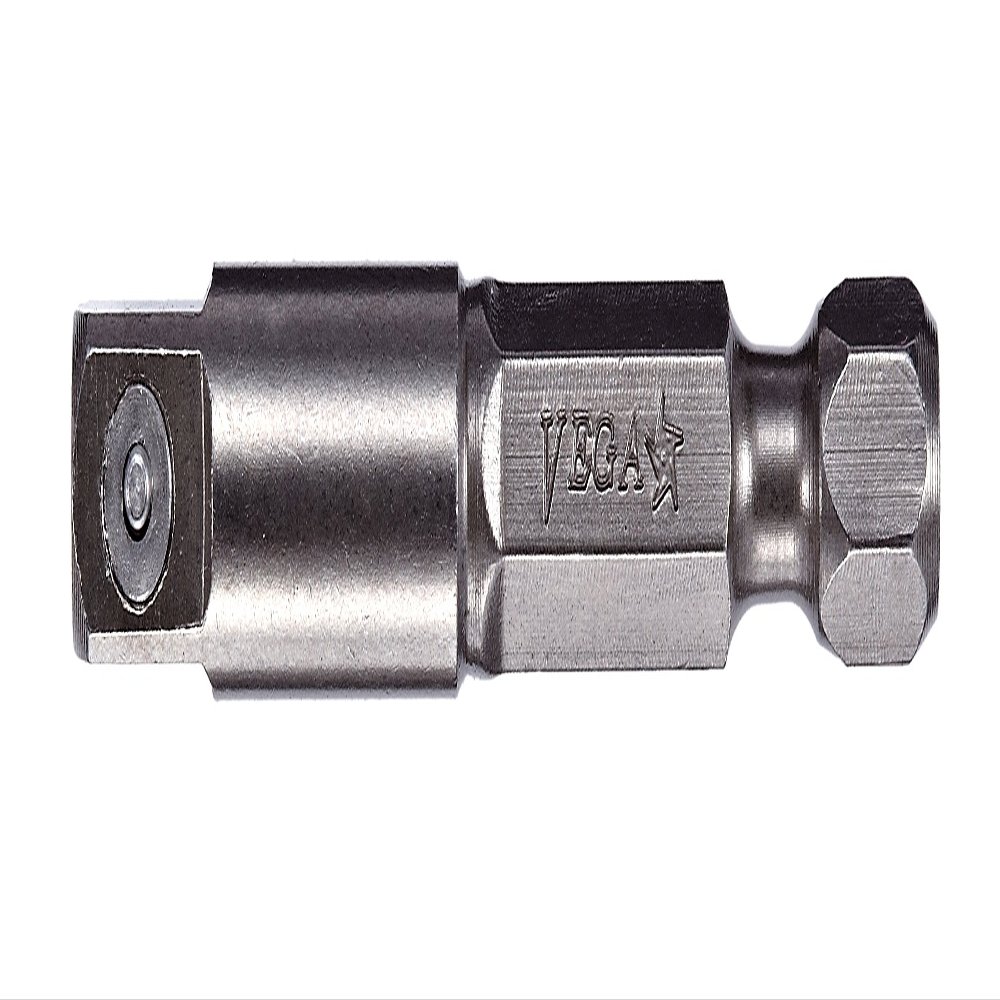 VEGA Professional Grade 1/4 Hex with 1/4 Square Drive Pin Lock Adapter (10 Inch)