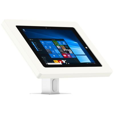 VidaMount White Enclosure and Rotating & Tilting Desk/Table Mount [Bundle] Compatible with Microsoft Surface 3