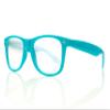 Starburst Diffraction Glasses - For Rave, Music Festival, Holiday Lights, and More - Light Blue Frame view 3