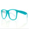 Starburst Diffraction Glasses - For Rave, Music Festival, Holiday Lights, and More - Light Blue Frame view 4