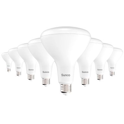 Sunco 8 Pack BR40 LED Flood Light Bulb, E26, 17W=100W, 2700K Soft White