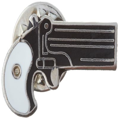 EagleEmblems P00457 P00457 PIN-Gun,38CAL Derringer (1'')