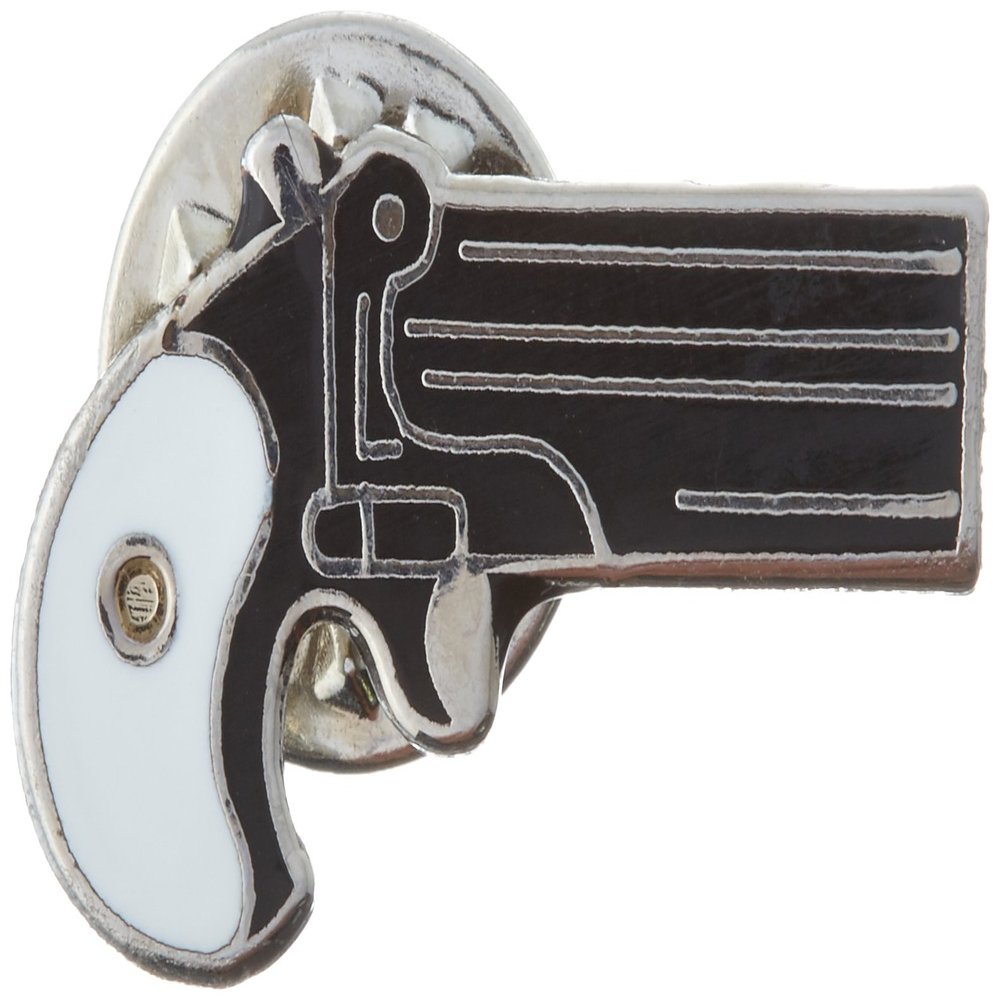 EagleEmblems P00457 P00457 PIN-Gun,38CAL Derringer (1'')