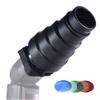 Andoer Conical Snoot with Grid & Filters for YongNuo & Godox On-Camera Flash Speedlite view 1