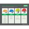 MSA 10058322 V-Gard Full-Brim Hard Hat With 1-Touch Suspension | Polyethylene Shell, Superior Impact Protection, Self Adjusting Crown Straps - Standard Size in Orange view 4