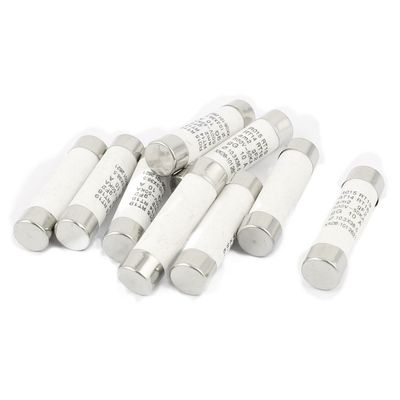 uxcell 9Pcs AC 500V 10A RO15 RT18 RT14 10x38mm Fast Blow Cylindrical Ceramic Tube Fuses