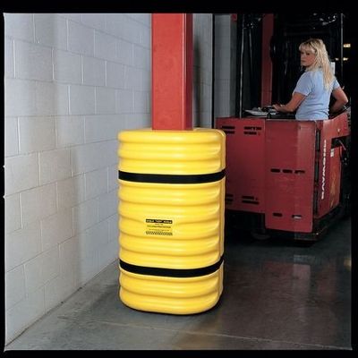Column Protector, For 12 In Column, Yellow