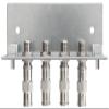 Axing QEW 4-12 Grounding Angle 4-Way Single Row, galvanised view 1