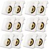 Acoustic Audio HD-650 in Wall 6.5" Speakers Home Theater Surround Sound 6 Pair Pack view 1