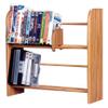 Wood Shed Hill 05 Series Dowel Style DVD/VHS Storage Rack, Real Oak Wood Media & Display Shelves, Handcrafted in the USA (Dark, 18.5" x 24" x 7.25") view 1