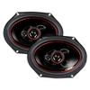 Audiopipe CSL-6803R 6x8 300W 3-Way Car Audio Stereo Speakers (Pair), CSL-1623R 6" 3-Way 330W Max Coaxial Speakers + 16G 50 Feet Wire view 2