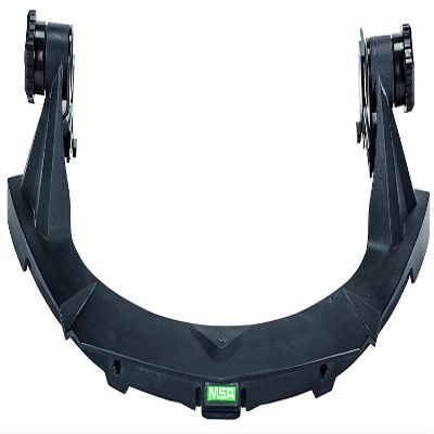 MSA 10154604 V-Gard Frame - General Purpose Applications, Fits Full-Brim Hard Hats, Black, Polybutylene Terephthalate (PBT), Compatible with Replaceable Debris Control Attachment, Durable & Reusable
