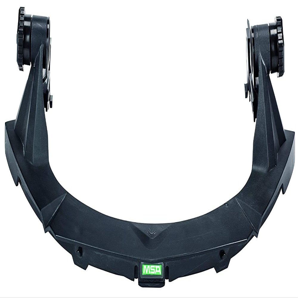 MSA 10154604 V-Gard Frame - General Purpose Applications, Fits Full-Brim Hard Hats, Black, Polybutylene Terephthalate (PBT), Compatible with Replaceable Debris Control Attachment, Durable & Reusable
