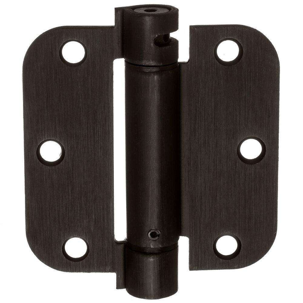 Dynasty 3-1/2" Spring Door Hinge, 5/8" Radius, Oil Rubbed Bronze, 2-Pack