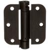Dynasty 3-1/2" Spring Door Hinge, 5/8" Radius, Oil Rubbed Bronze, 2-Pack view 1
