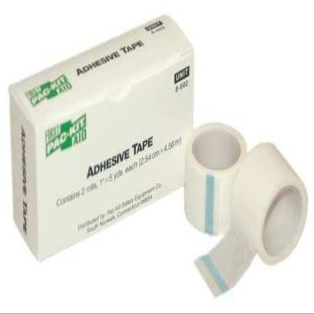 Tape, White, 1 in. W, 5 ft. L, PK2