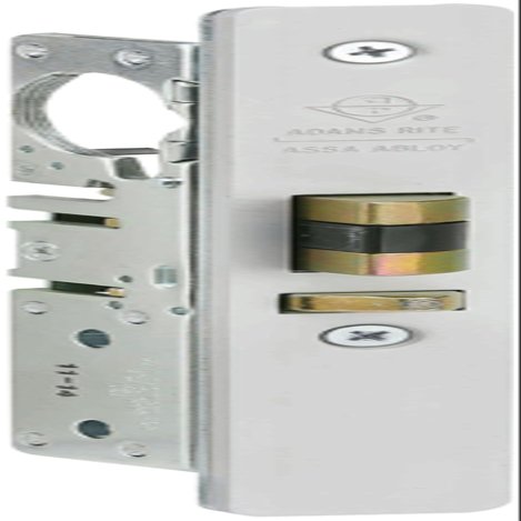 Adams Rite 4511-36-101-628 Standard Duty Deadlatch with 1-1/8" Backset and Radius Faceplate. RH or LHR with a 4-5/8" Strike. 628 Clear Anodized Finish.