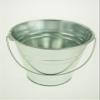 rackcrafts.com Large/XL Metal Sand Water Paint Pails Buckets Party Favor Wedding Baby Shower (XL - Silver) view 1