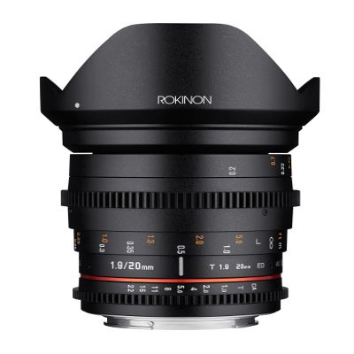 Rokinon 20mm T1.9 Cine DS AS ED UMC Wide Angle Cine Lens for Micro Four Thirds Mount