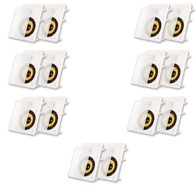 Acoustic Audio HD-650 in Wall 6.5" Speakers Home Theater Surround Sound 7 Pair Pack