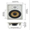 Acoustic Audio HD-650 in Wall 6.5" Speakers Home Theater Surround Sound 7 Pair Pack view 2