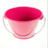 rackcrafts.com Large/XL Metal Sand Water Paint Pails Buckets Party Favor Wedding Baby Shower (L - Fuchsia) view 1