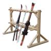 17-Place Freestanding Log Ski Rack Holder, Indoor & Outdoor Snowboard Racks, Standing Storage, Garage Racks for Snow Skis, Durable Snowboard Rack Garage Storage Organizer - Natural view 3