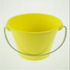 rackcrafts.com Large/XL Metal Sand Water Paint Pails Buckets Party Favor Wedding Baby Shower (L - Yellow) view 1