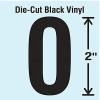 Die Cut Number Label, 0, 10 Cards, PK10 view 1
