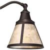 Malta 18 1/2" Small Table Lamp Adjustable Satin Bronze Brown Mica Shade view 3