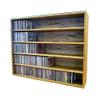Wood Shed Hill 03 Series CD Storage Cabine, Real Oak Wood Media & Display Shelves, Handcrafted in the USA (Unfinished, 12.75" x 14" x 6.75") view 1