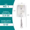 Clarkspoon Fishing Planer - Multiple Sizes - Braced Design Size 1-5-12' view 3
