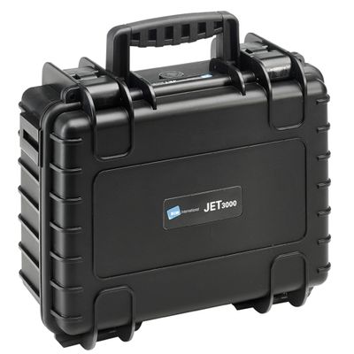 B&W Internatinal JET3000 Waterproof Hard Case, Tough Case, Black BW0014