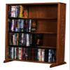 Wood Shed Hill 12 Series CD Storage Cabine, Real Oak Wood Media & Display Shelves, Handcrafted in The USA view 1