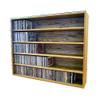 Wood Shed Hill 03 Series CD Storage Cabine, Real Oak Wood Media & Display Shelves, Handcrafted in the USA (Honey, 30.75" x 39.44" x 6.75") view 1