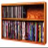 Wood Shed Hill 12 Series CD Storage Cabine, Real Oak Wood Media & Display Shelves, Handcrafted in The USA view 1