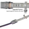 GRIVER 4 Pin LED Connector for Waterproof 5050 RGB LED Strip Light - Strip to Wire Quick Connection (12Pcs 4-Pin Strip to Wire Connectors) view 4